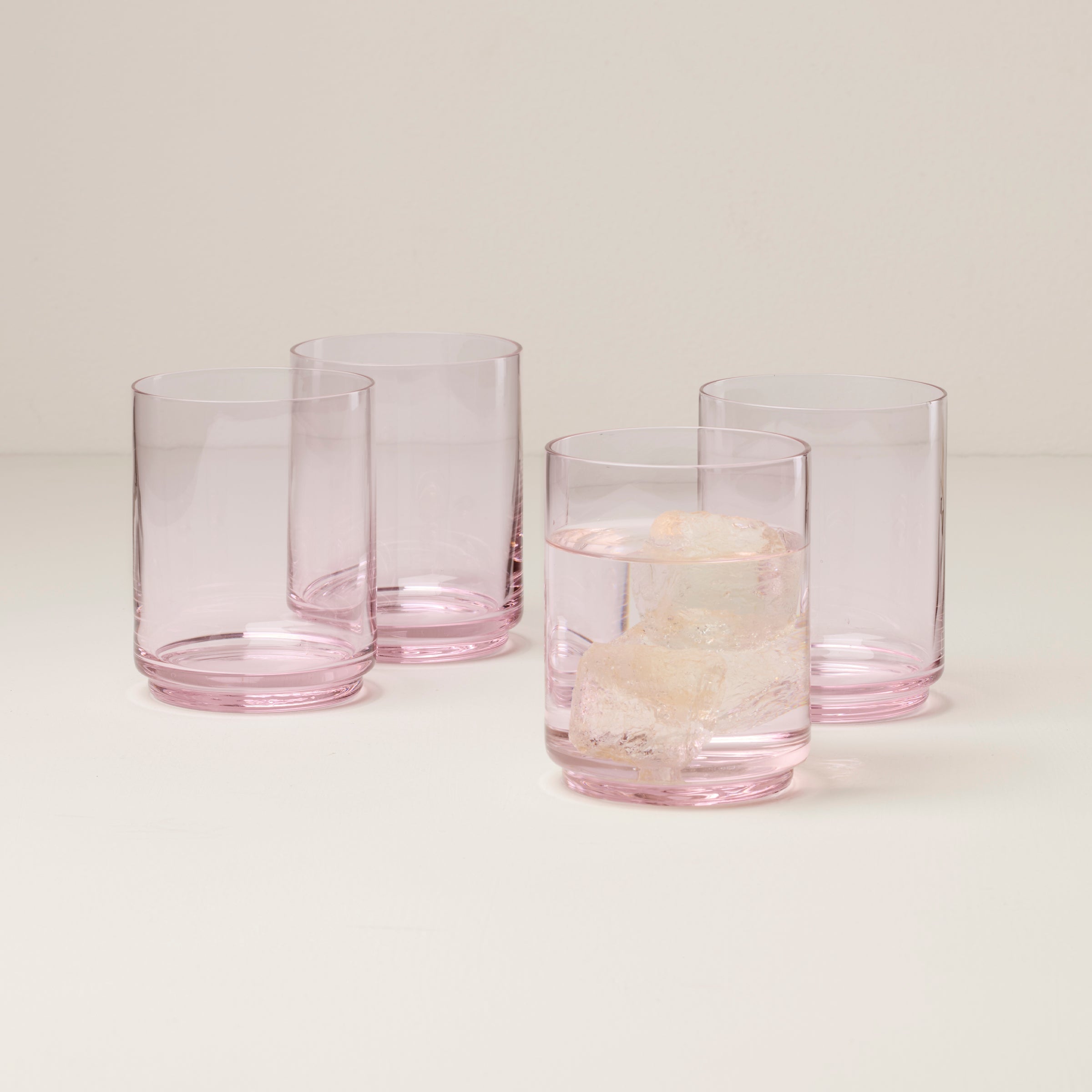 Tuscany Stackable Blush Tall Glasses - Set Of 4 - Image 2