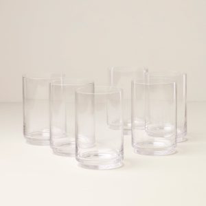 Tuscany Stackable Glass Coolers - Set Of 6
