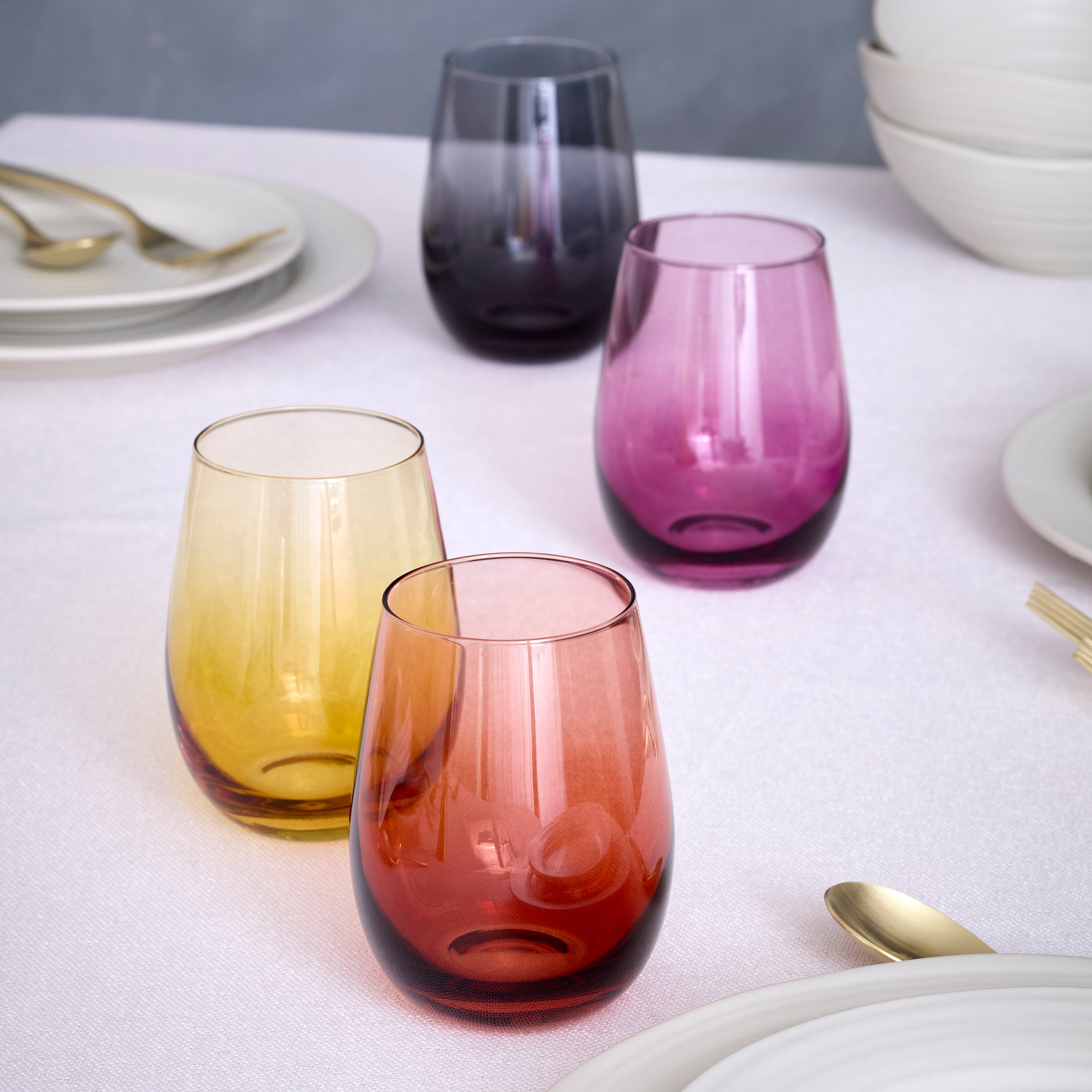 Golden Hour Stemless Wine Glasses - Set Of 4 - Image 3