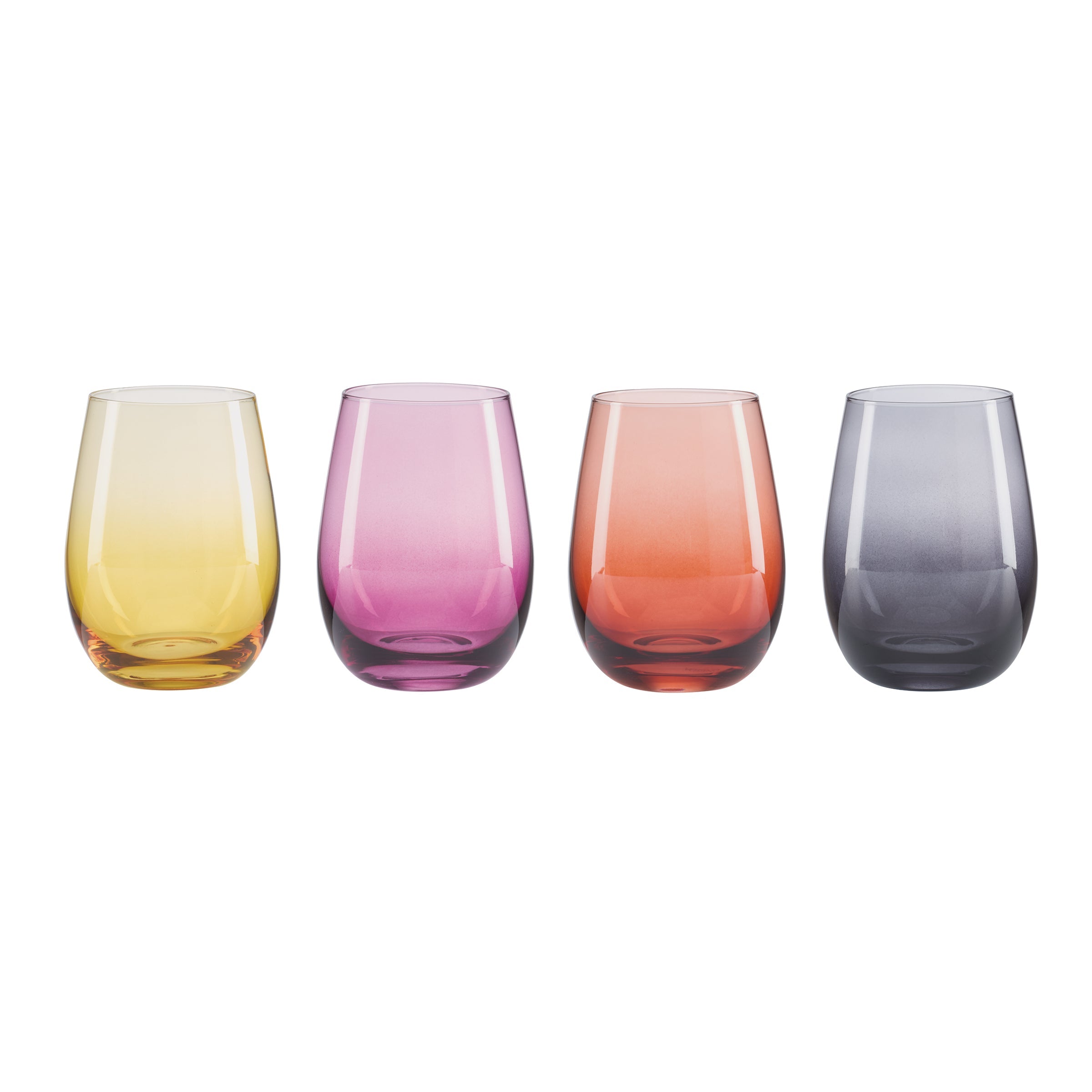 Golden Hour Stemless Wine Glasses - Set Of 4