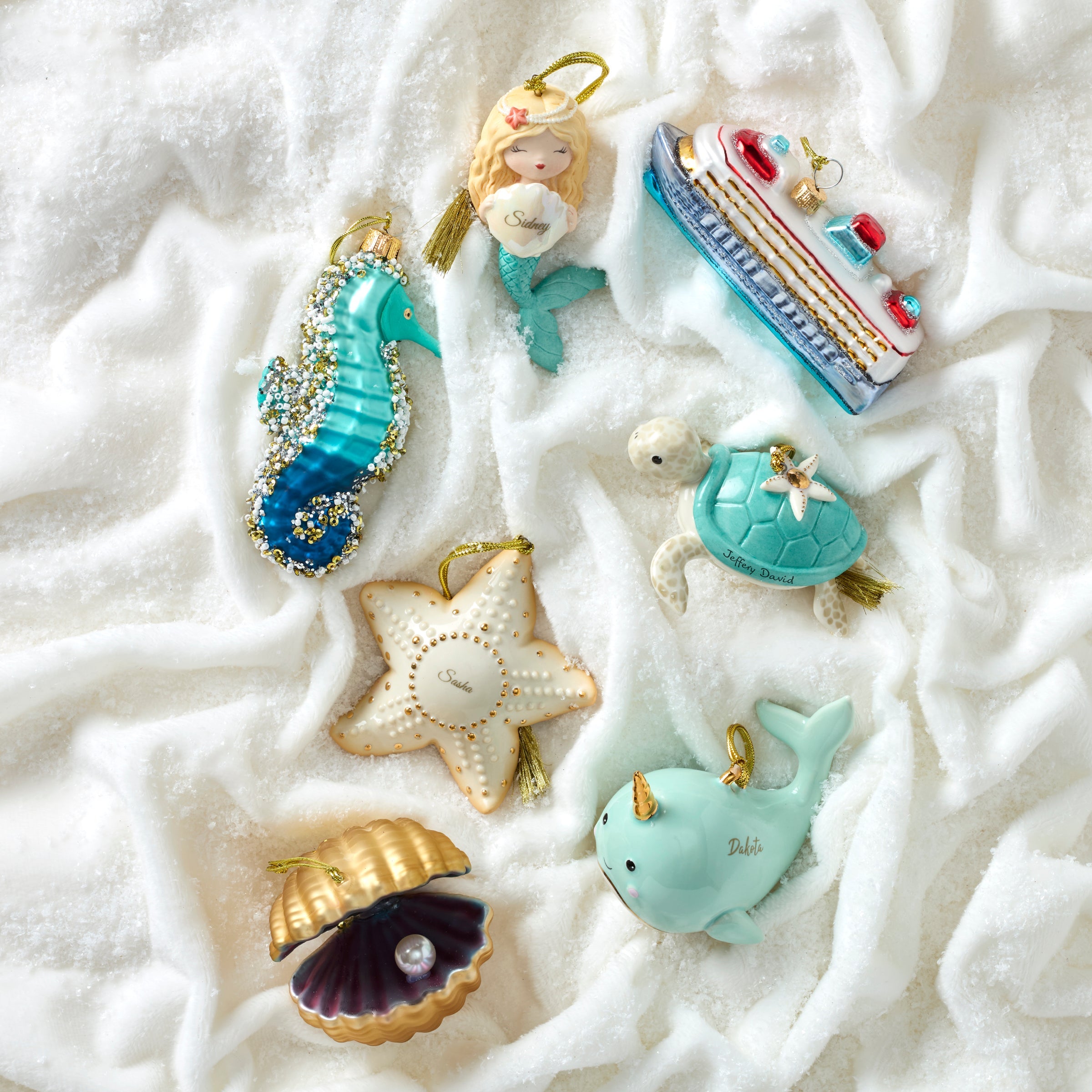 Blown Glass Cruise Ship Ornament - Image 2