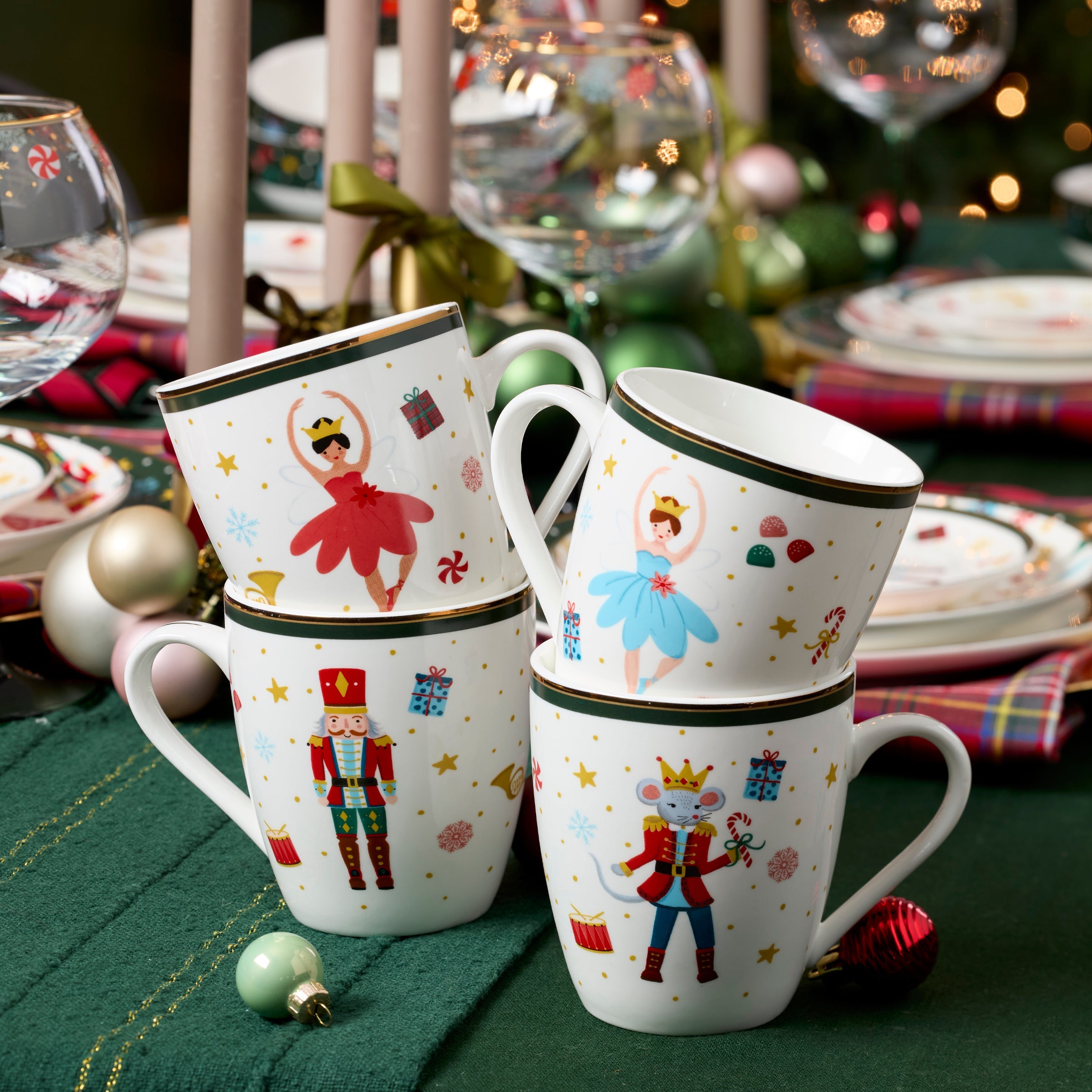 Nutcracker Ballet Mugs - Set of 4 - Image 2