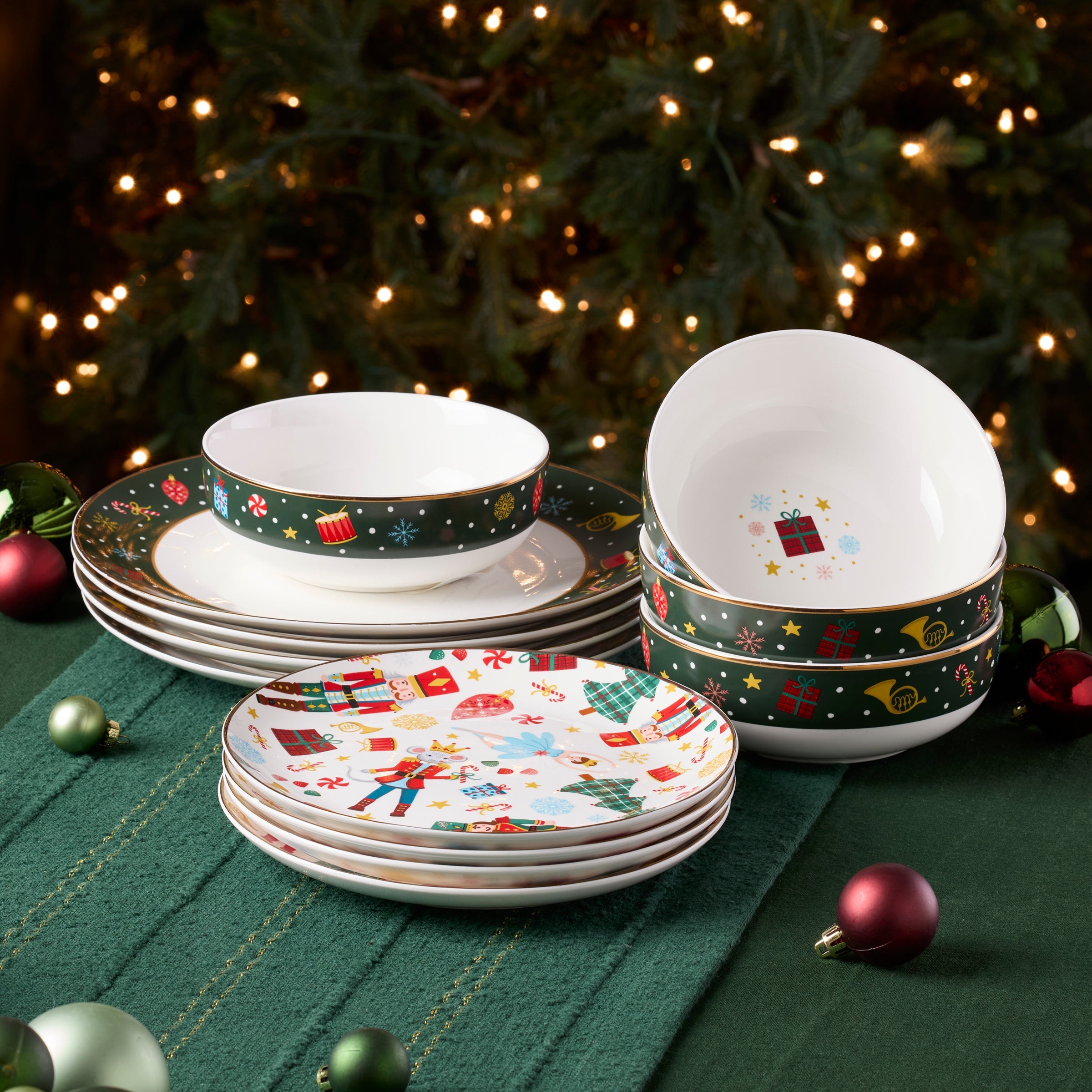 Nutcracker Ballet 12-Piece Dinnerware Set - Image 2
