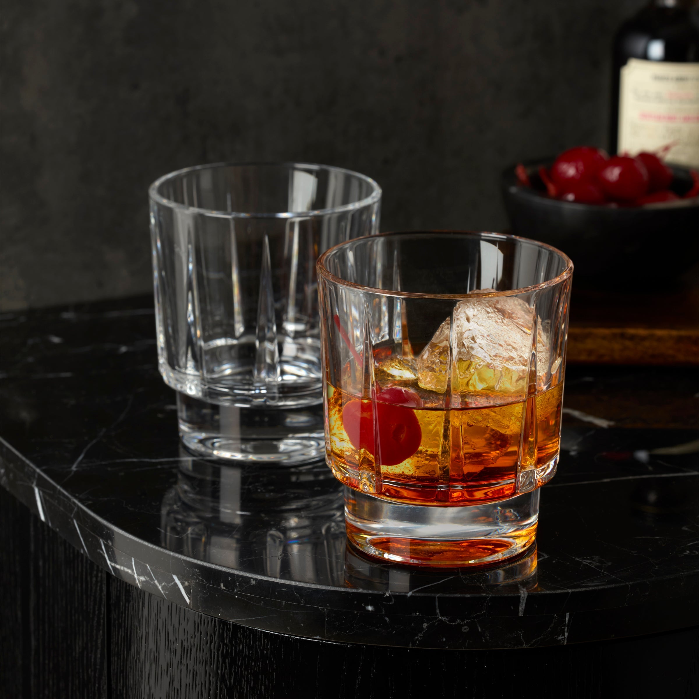 Estate Double Old Fashion Glasses - Set Of 4 - Image 2