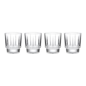 Estate Double Old Fashion Glasses - Set Of 4