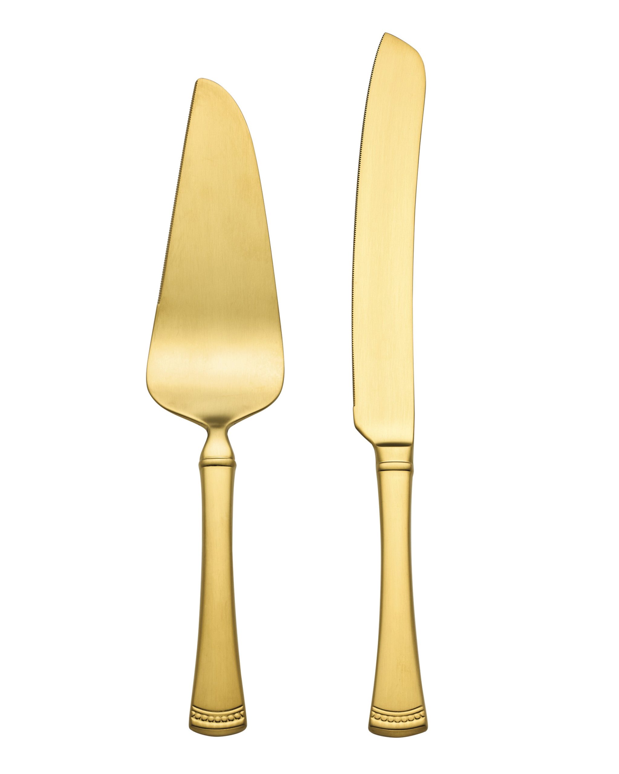 Portola Gold Satin 2 Piece Dessert Set - Image 4