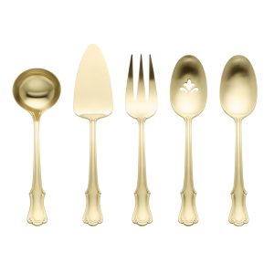 James Street Champagne Satin 5 Piece Hostess Set