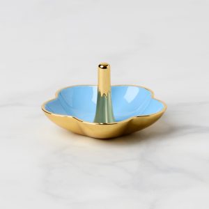 Make It Pop Blue Metal Ring Dish