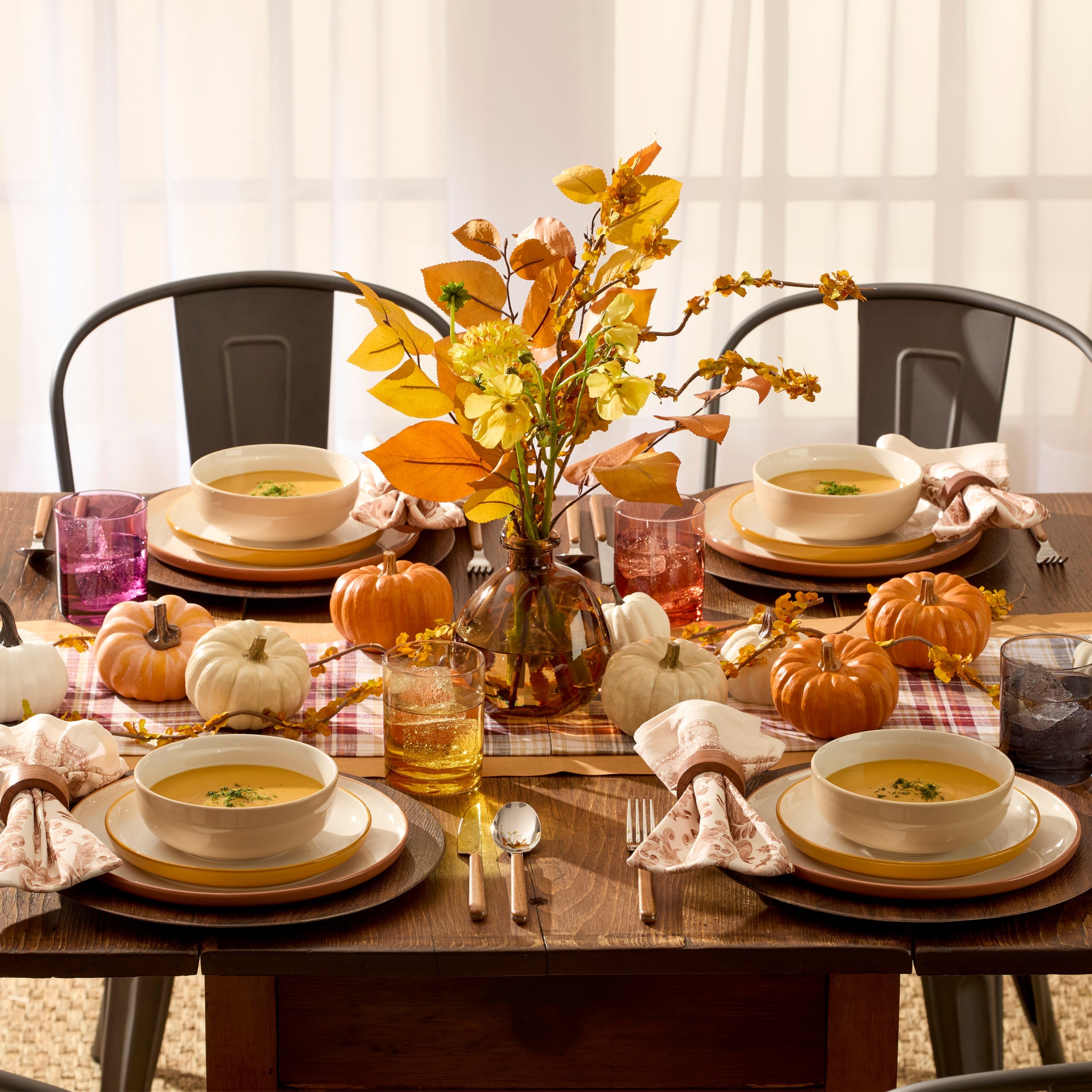 24 Seven Colors Sunbaked 12-Piece Dinnerware Set - Image 5