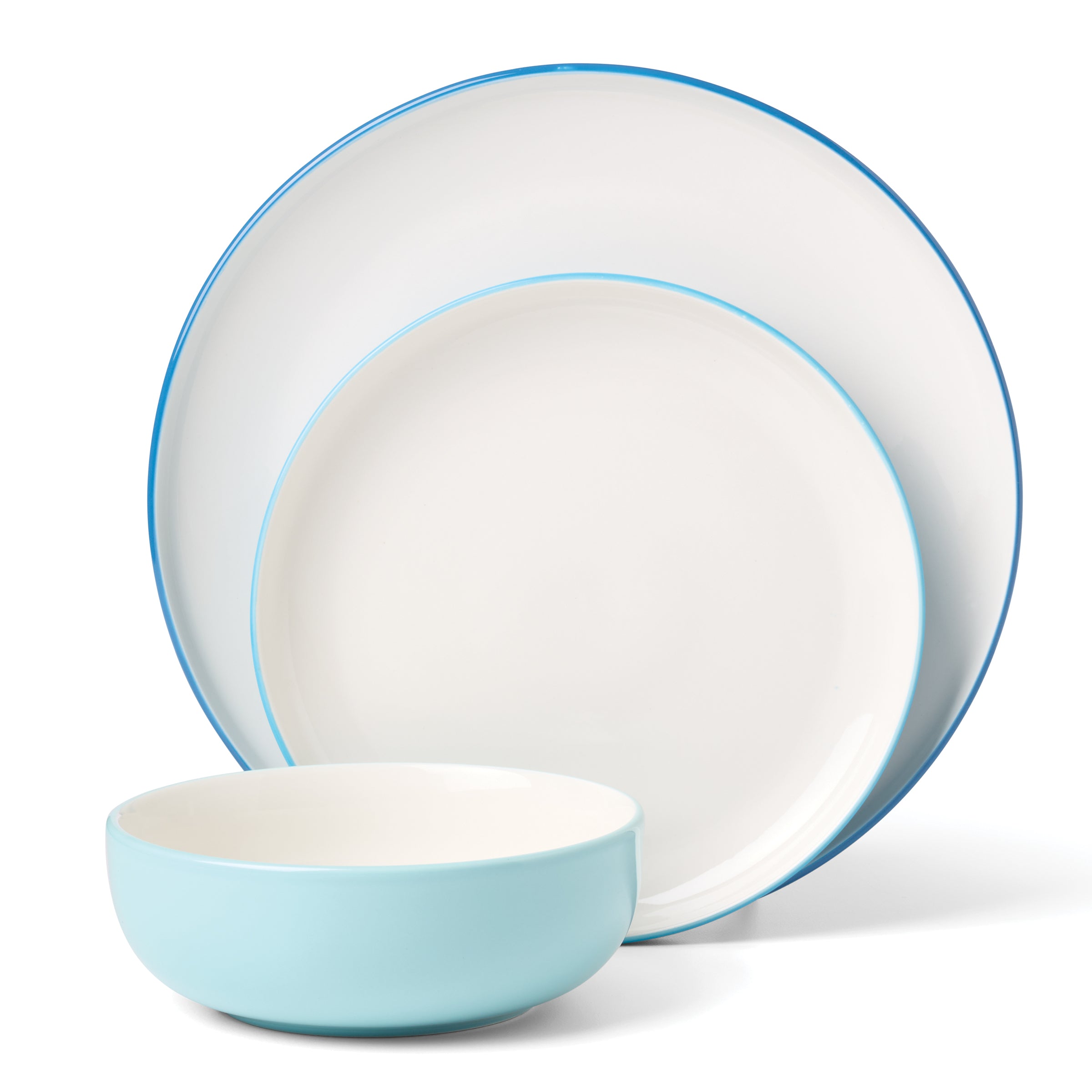 24 Seven Colors Turquoise 12-Piece Dinnerware Set - Image 13