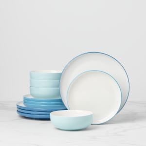 24 Seven Colors Turquoise 12-Piece Dinnerware Set