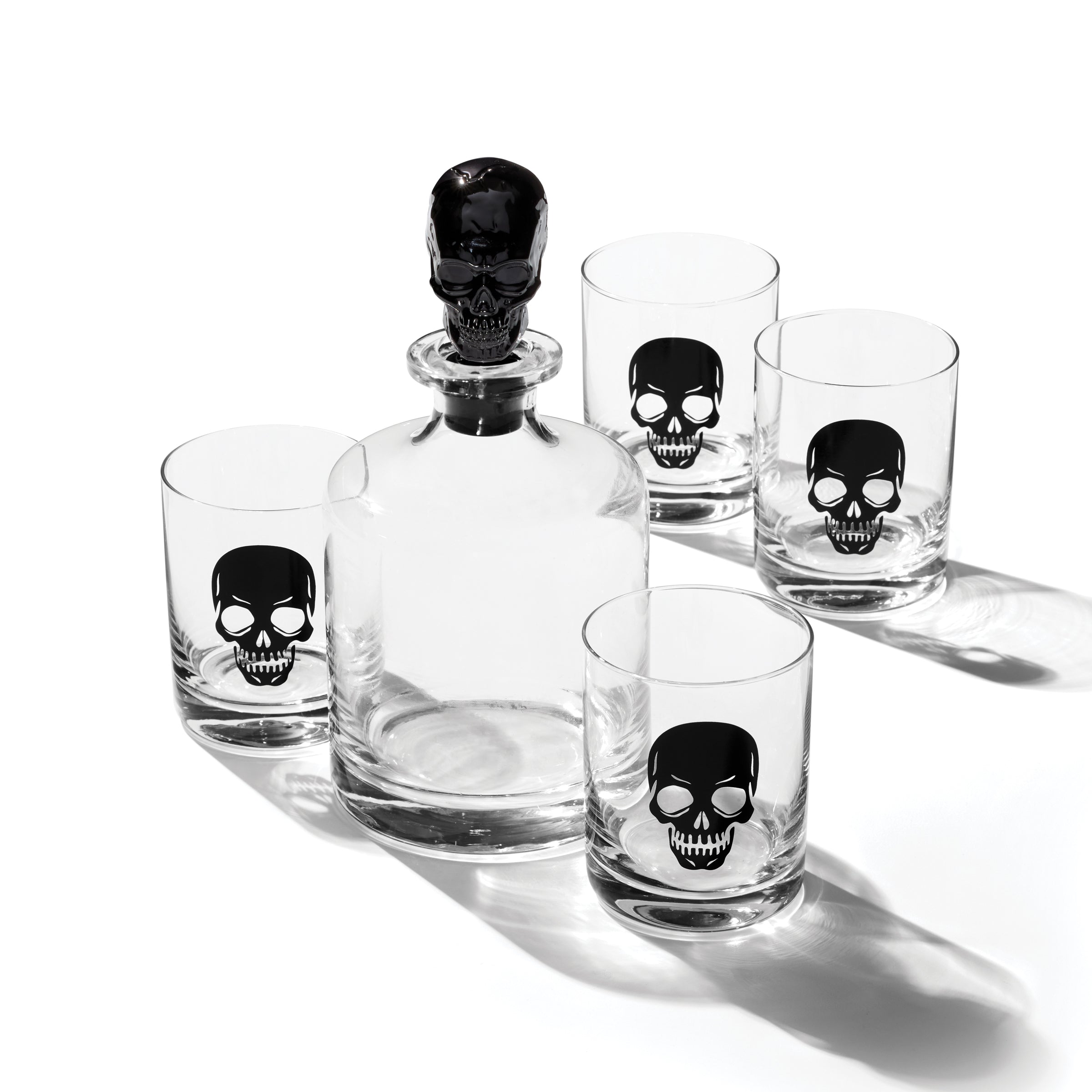 Vintro Halloween 5-Piece Skeleton Whiskey Set - Image 2
