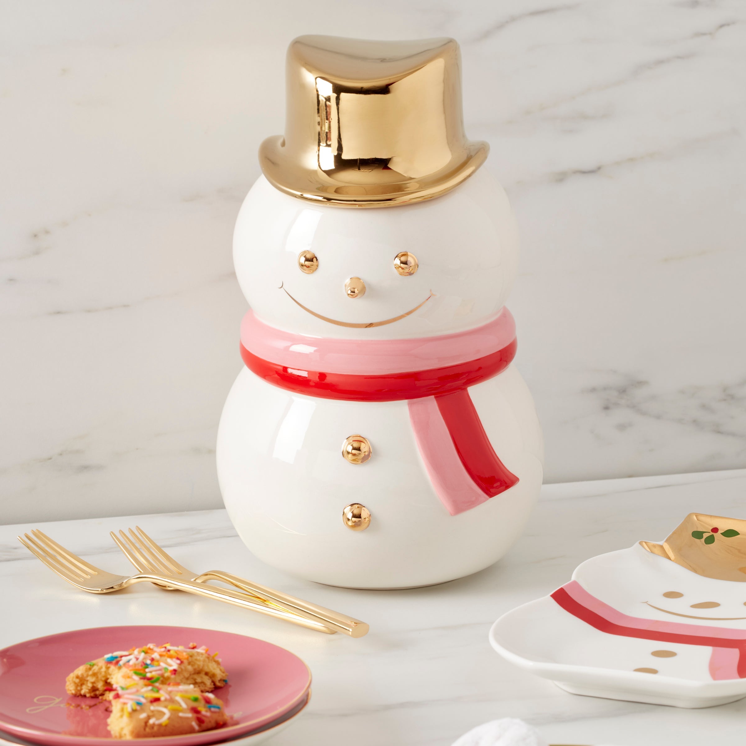 Be Jolly Snowman Cookie Jar - Image 3