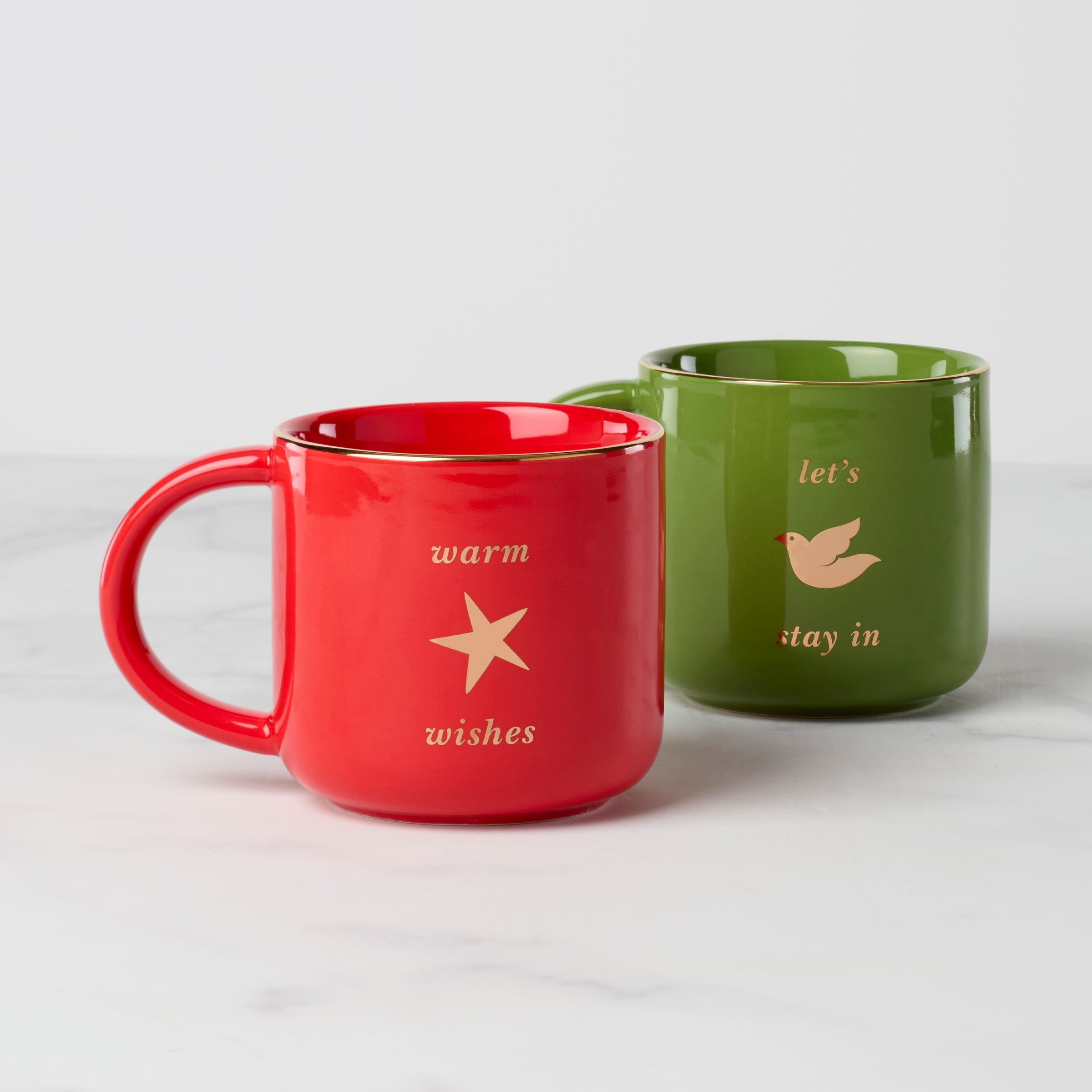 Be Jolly Warm Wishes Mugs - Set of 2 - Image 2