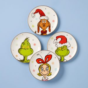Merry Grinchmas Accent Plates - Set of 4
