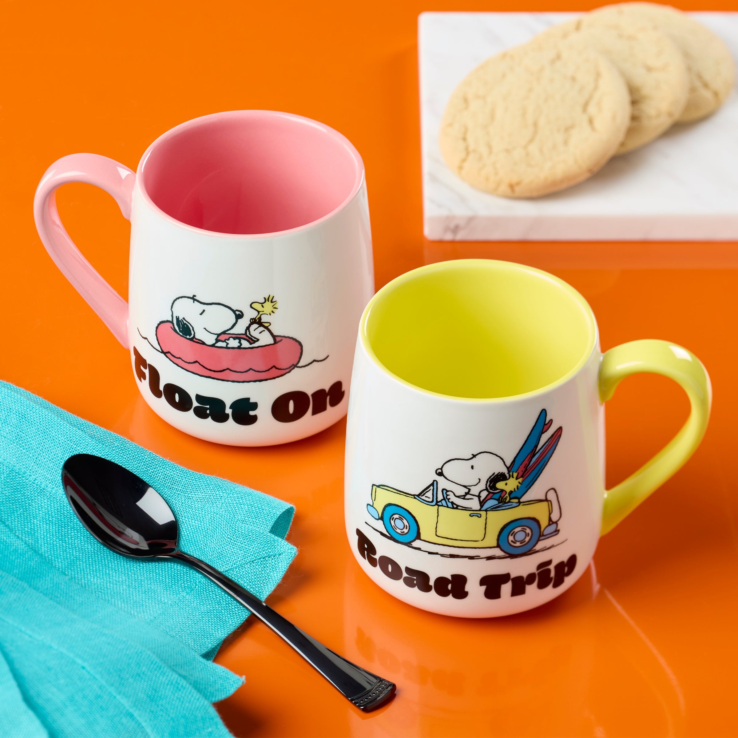 Peanuts Mugs - Set of 2 - Road Trip-Float On - Image 3
