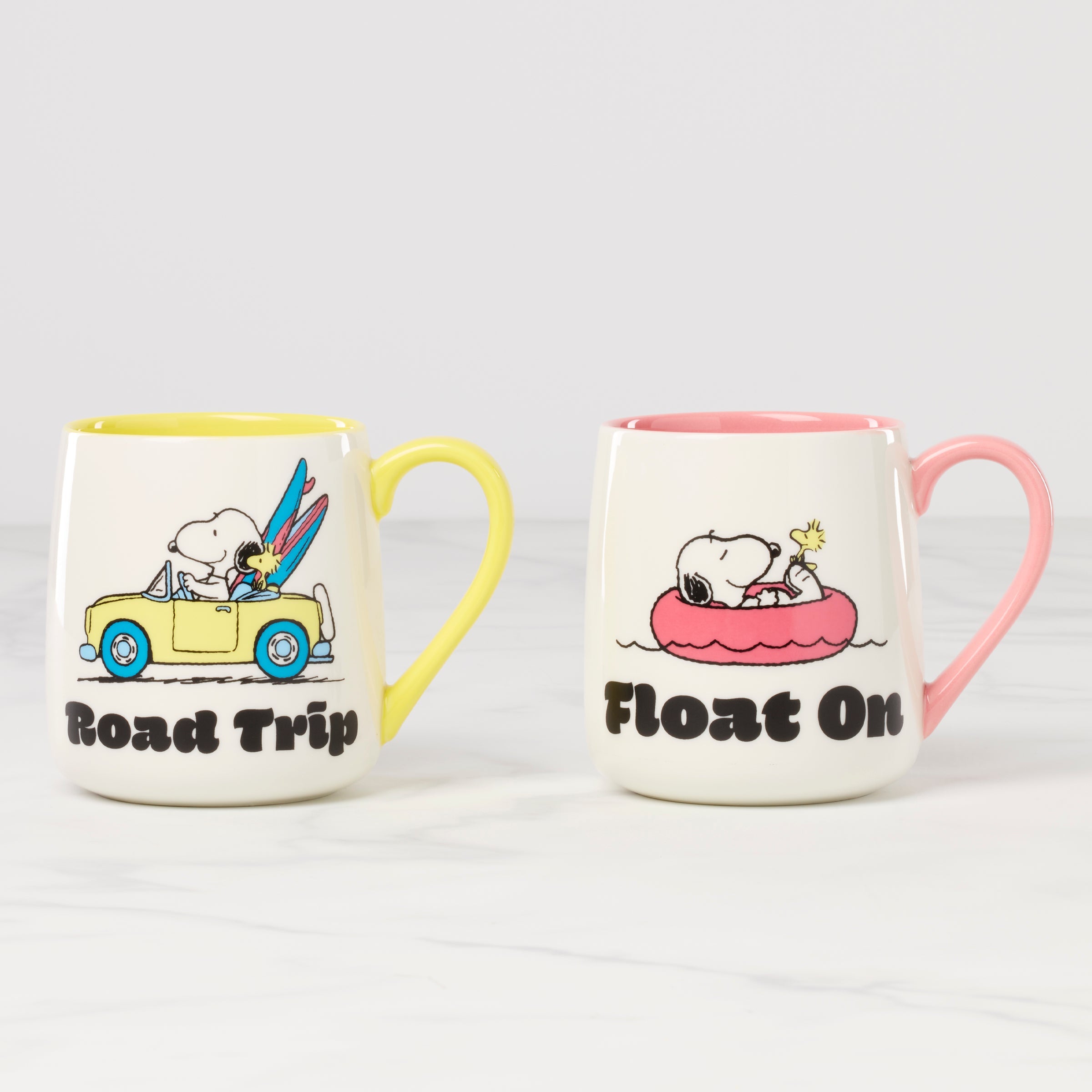 Peanuts Mugs - Set of 2 - Road Trip-Float On