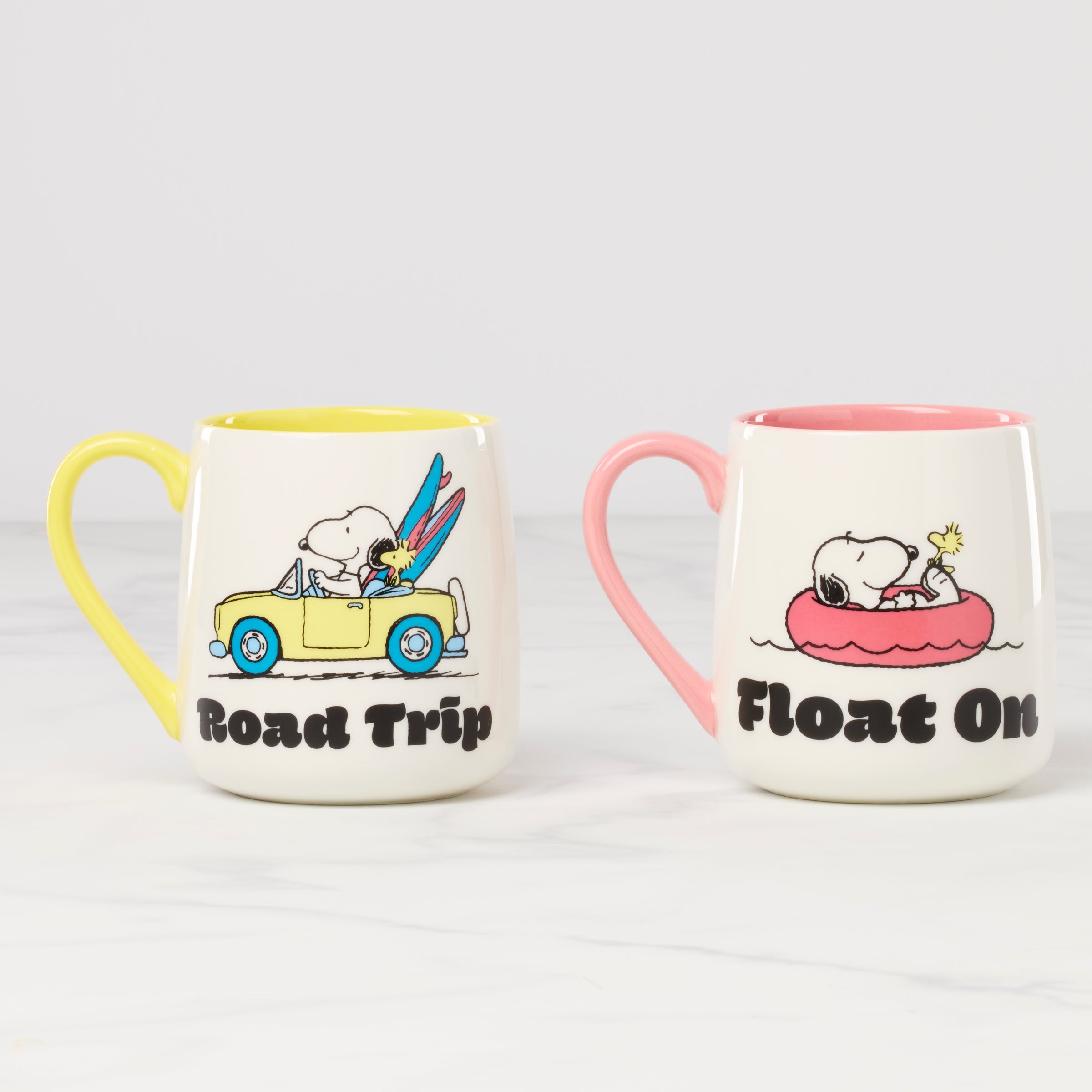 Peanuts Mugs - Set of 2 - Road Trip-Float On - Image 2