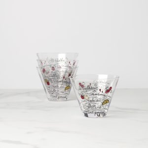 Make Merry Stemless Martini Glasses - Set Of 4