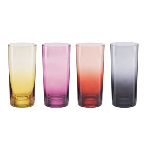 Golden Hour Highball Glasses - Set Of 4