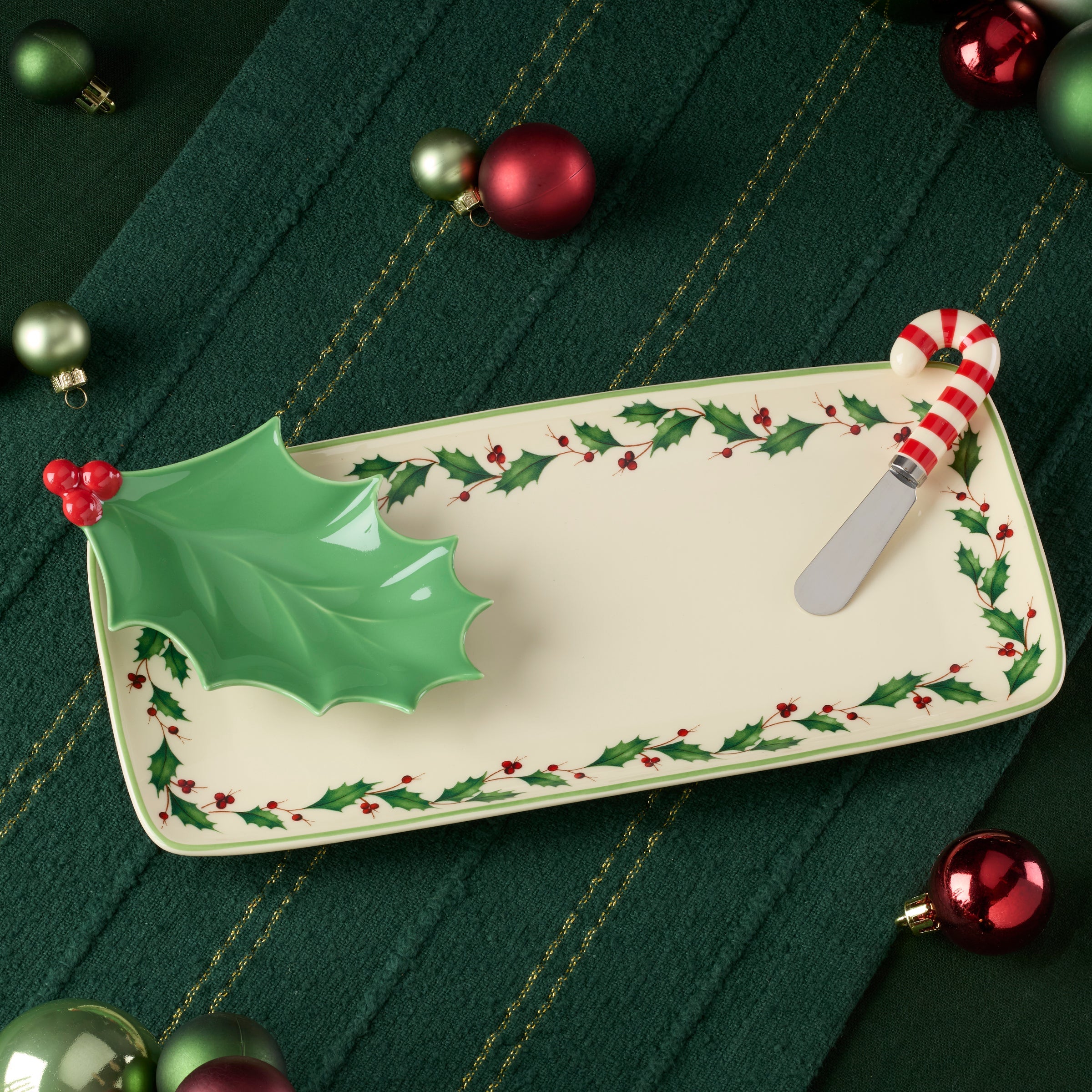 Holiday 3-Piece Hostess Set With Spreader - Image 3