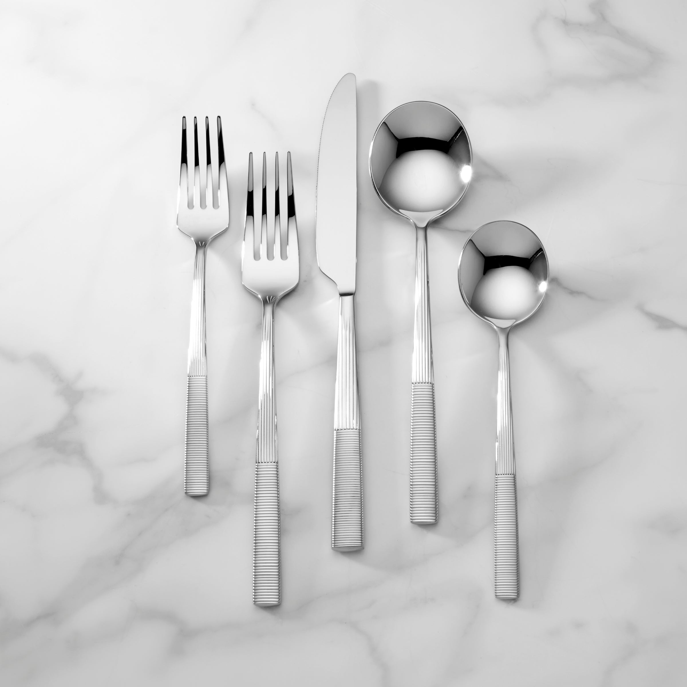 Modulus Mirror 20 Piece Flatware Set