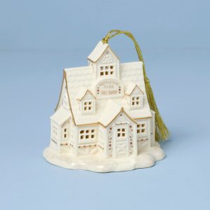 Mistletoe Park Ski Shop Lit Ornament