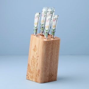 Butterfly Meadow Herbs 6 Piece Cutlery Block Set