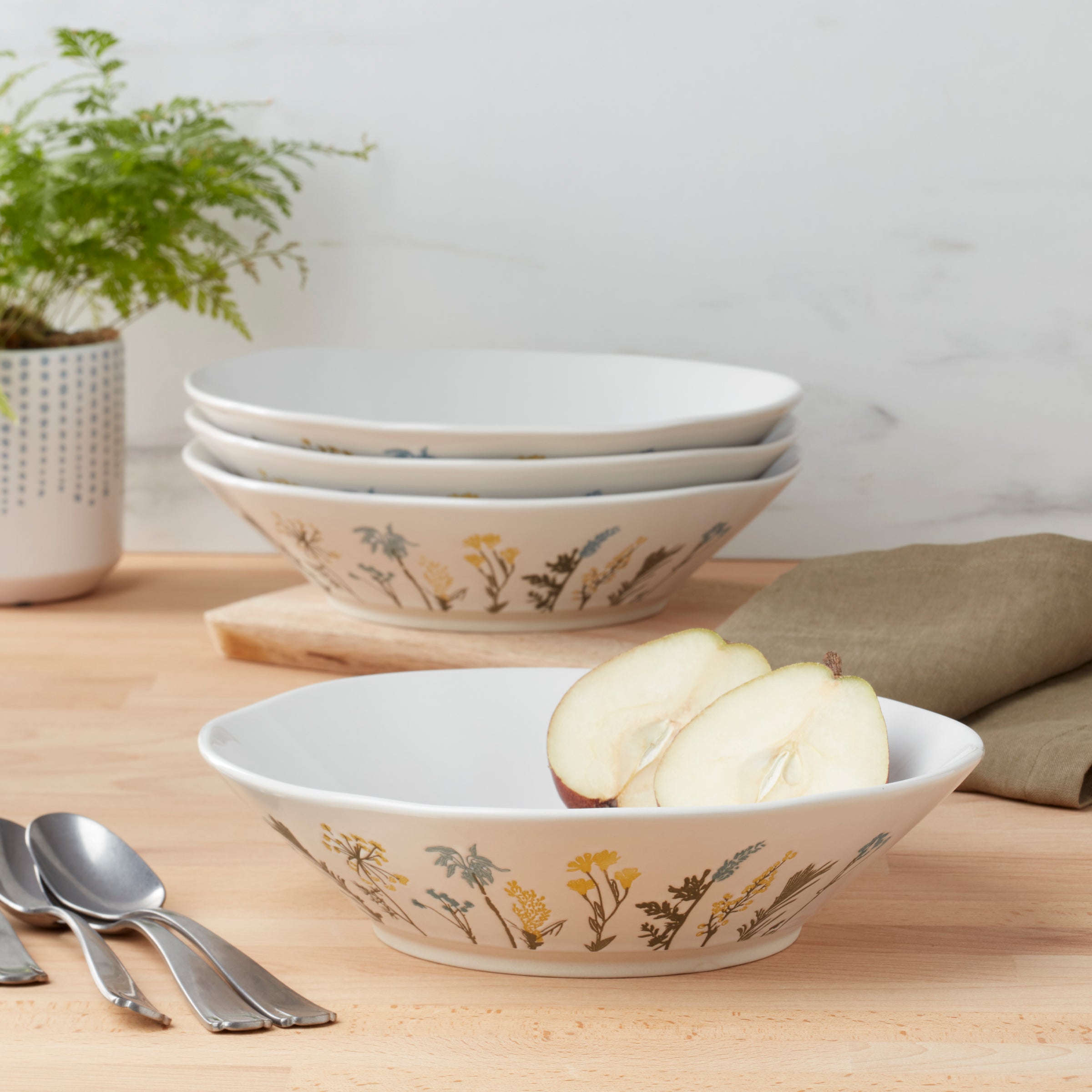 Wildflowers Dinner Bowls - Set of 4 - Image 2