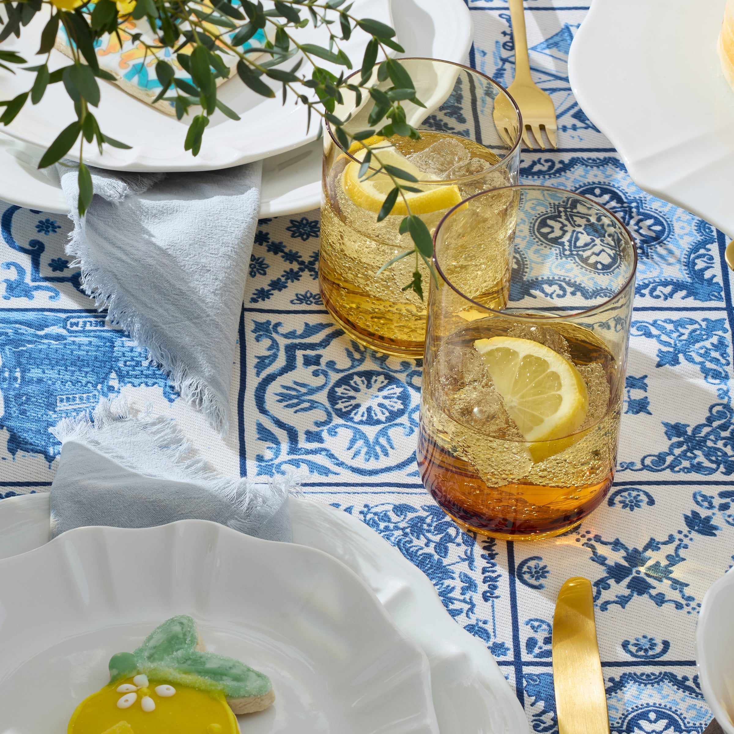 Tuscany Classics Stackable Amber Coolers - Set Of 4 - Image 5