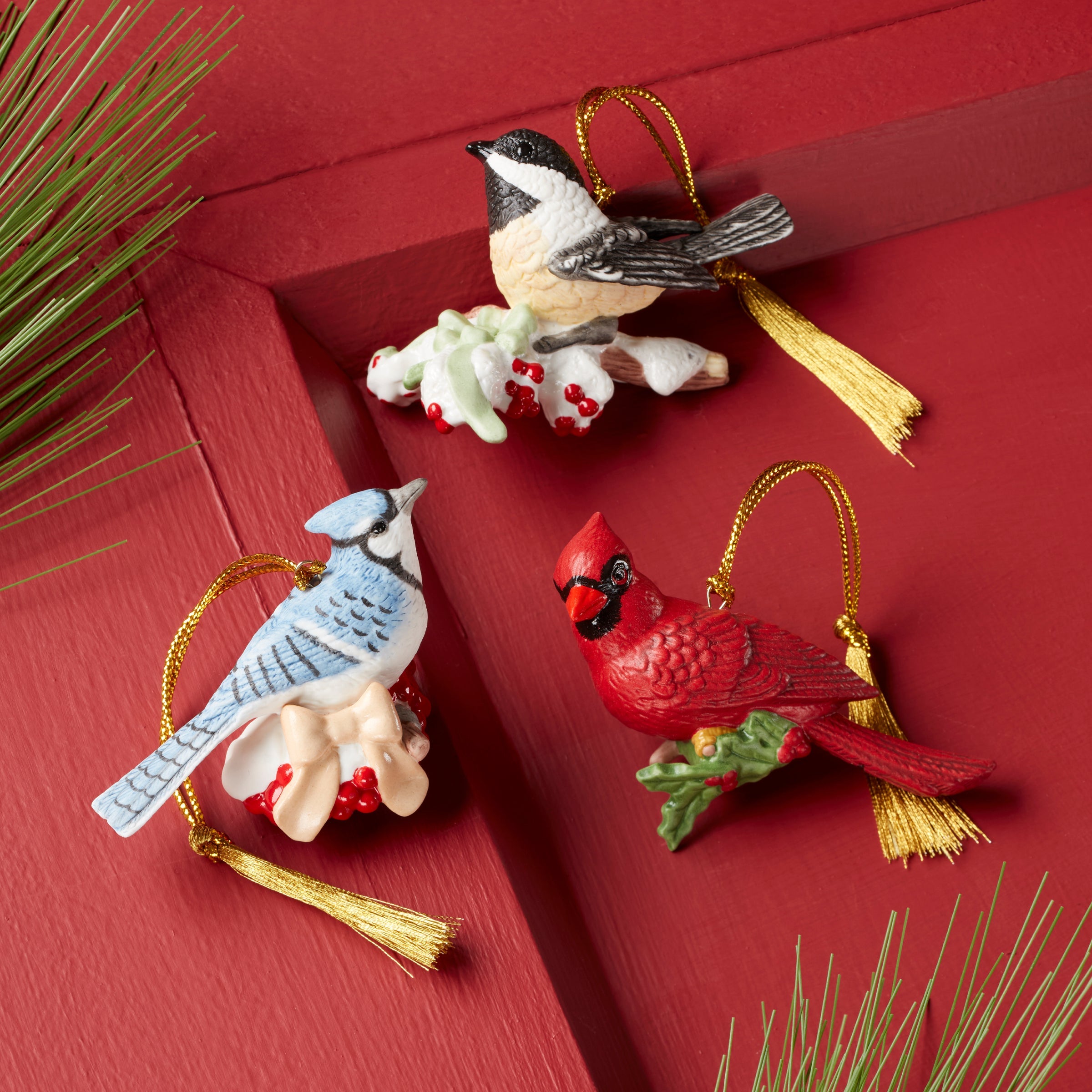 Winter Birds Ornaments - Set Of 3 - Image 2