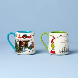 Who-Ville Grinch-Fireplace Mugs - Set of 2