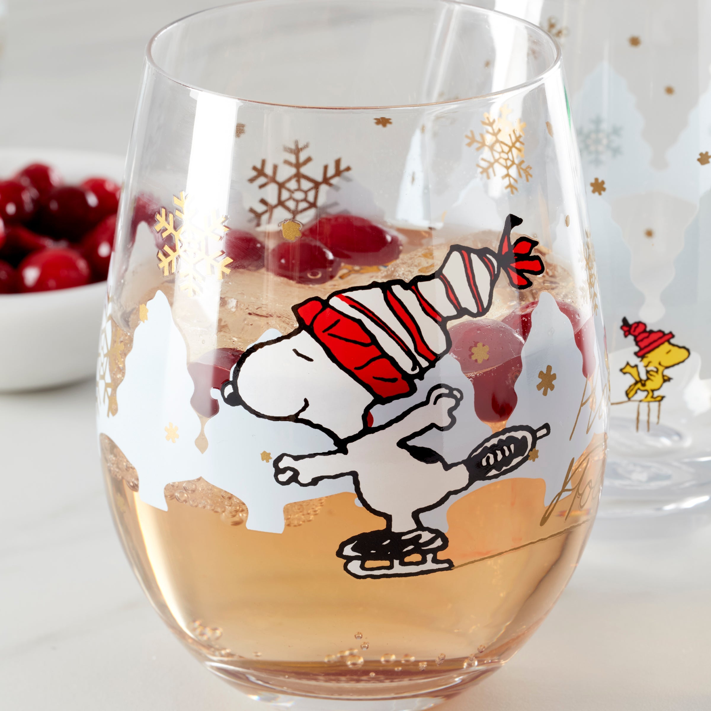 Snoopy Skating Christmas Tumblers - Set Of 4 - Image 6