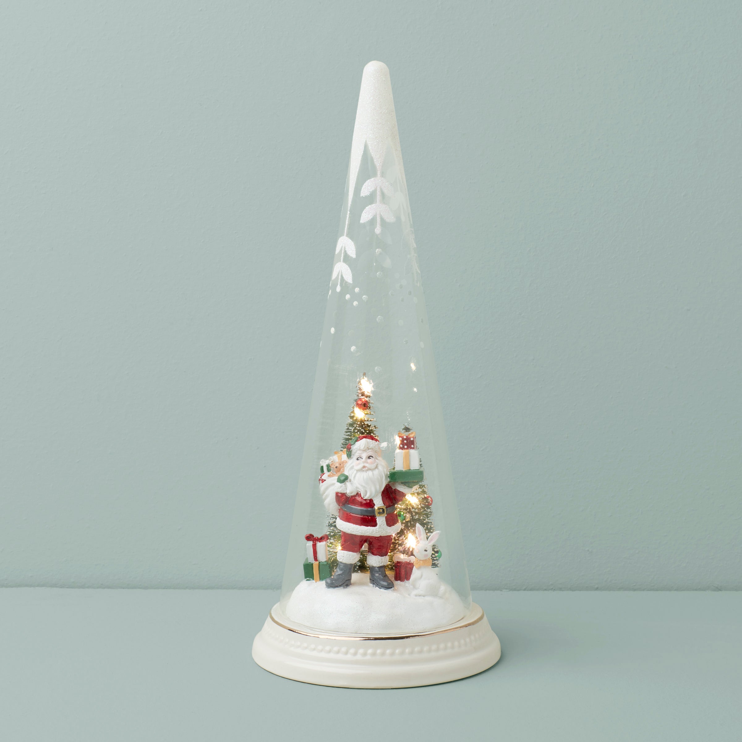 Merry & Magical Lit Santa With Gifts Figurine