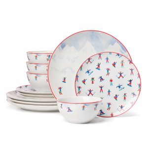 Snowbound 12-Piece Dinnerware Set