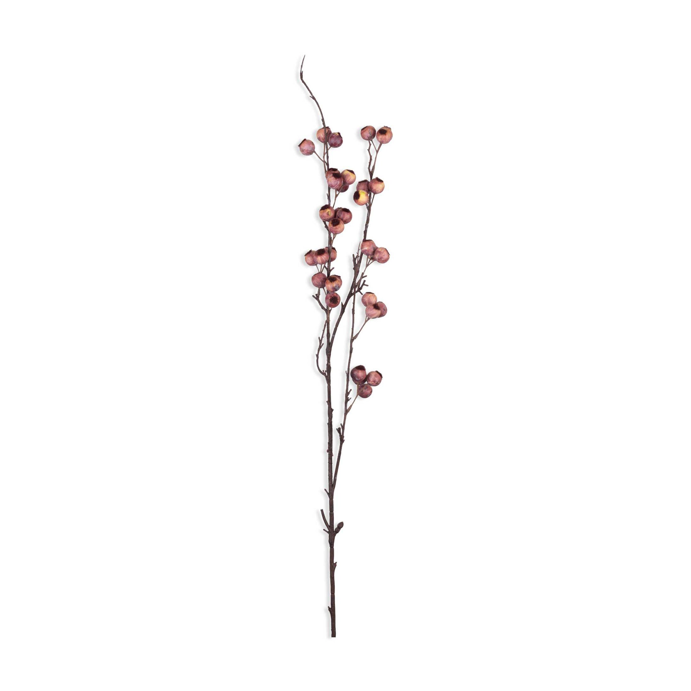 Artificial Berry Hawthorn Stem. Pink - Image 2