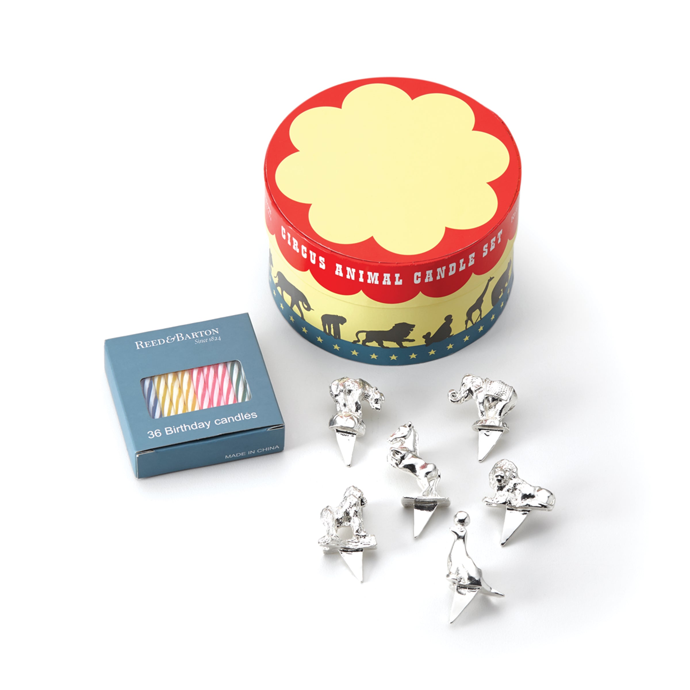 Let's Celebrate 6-Piece Circus Candle Set - Image 2