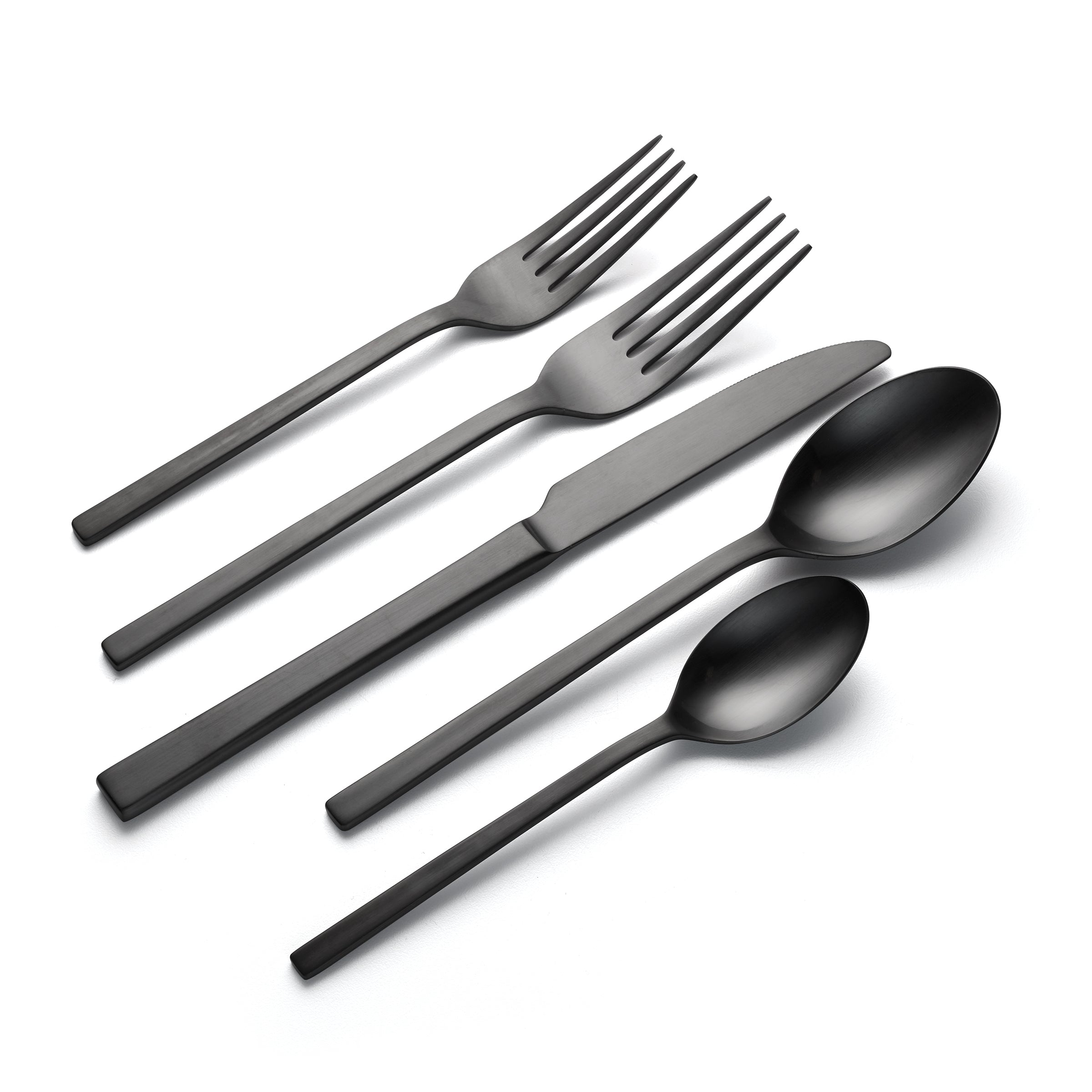 Allay Black Champagne 40 Piece Flatware Set - Image 4