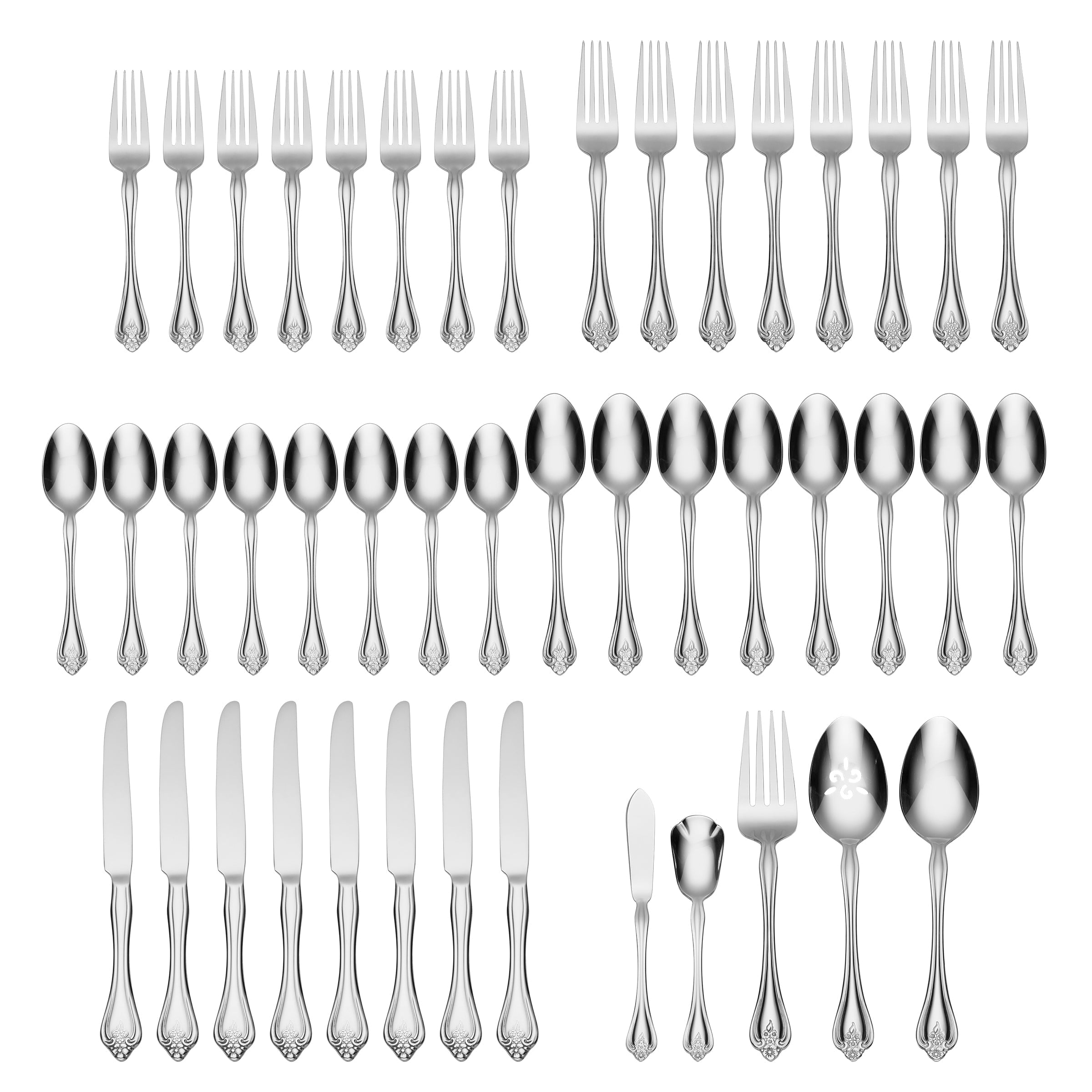 Boutonniere 45 Piece Flatware Set - Image 2