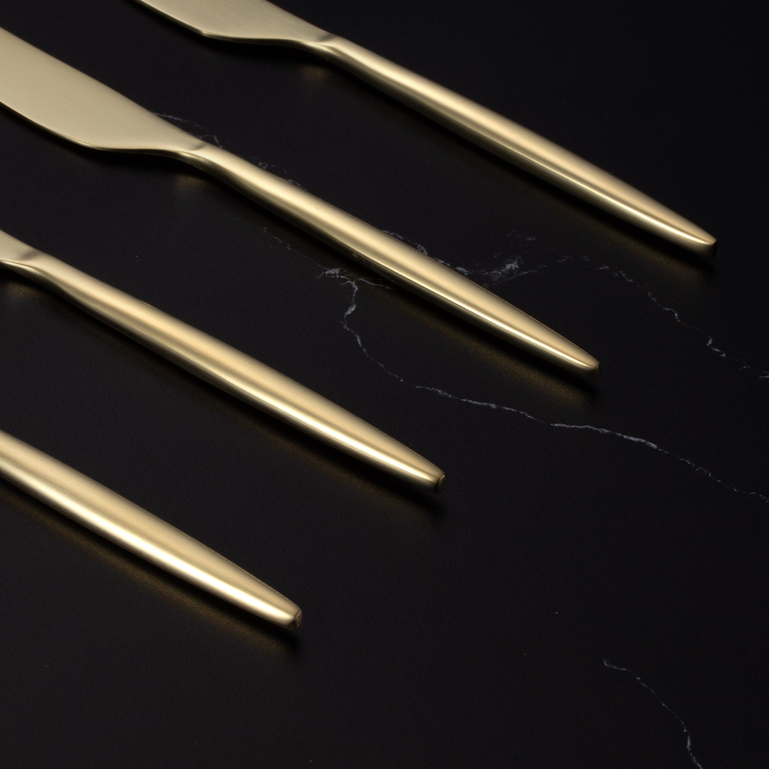 Gaze Champagne Satin Spreader - Set of 4 - Image 3