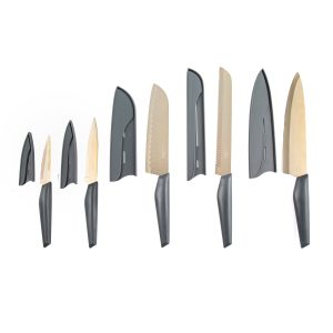 Robert Irvine 10 Piece Cutlery Set - Grey and Champagne