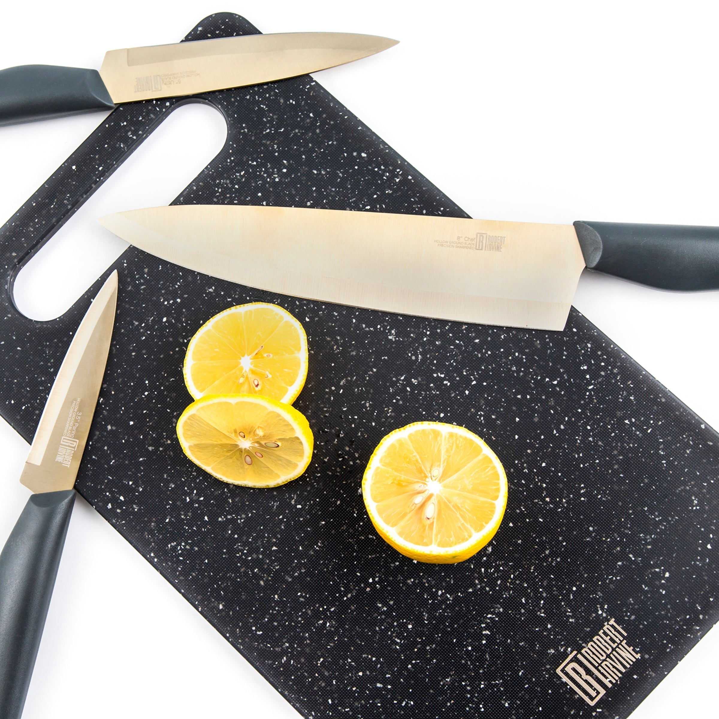 Robert Irvine 10 Piece Cutlery Set - Grey and Champagne - Image 3