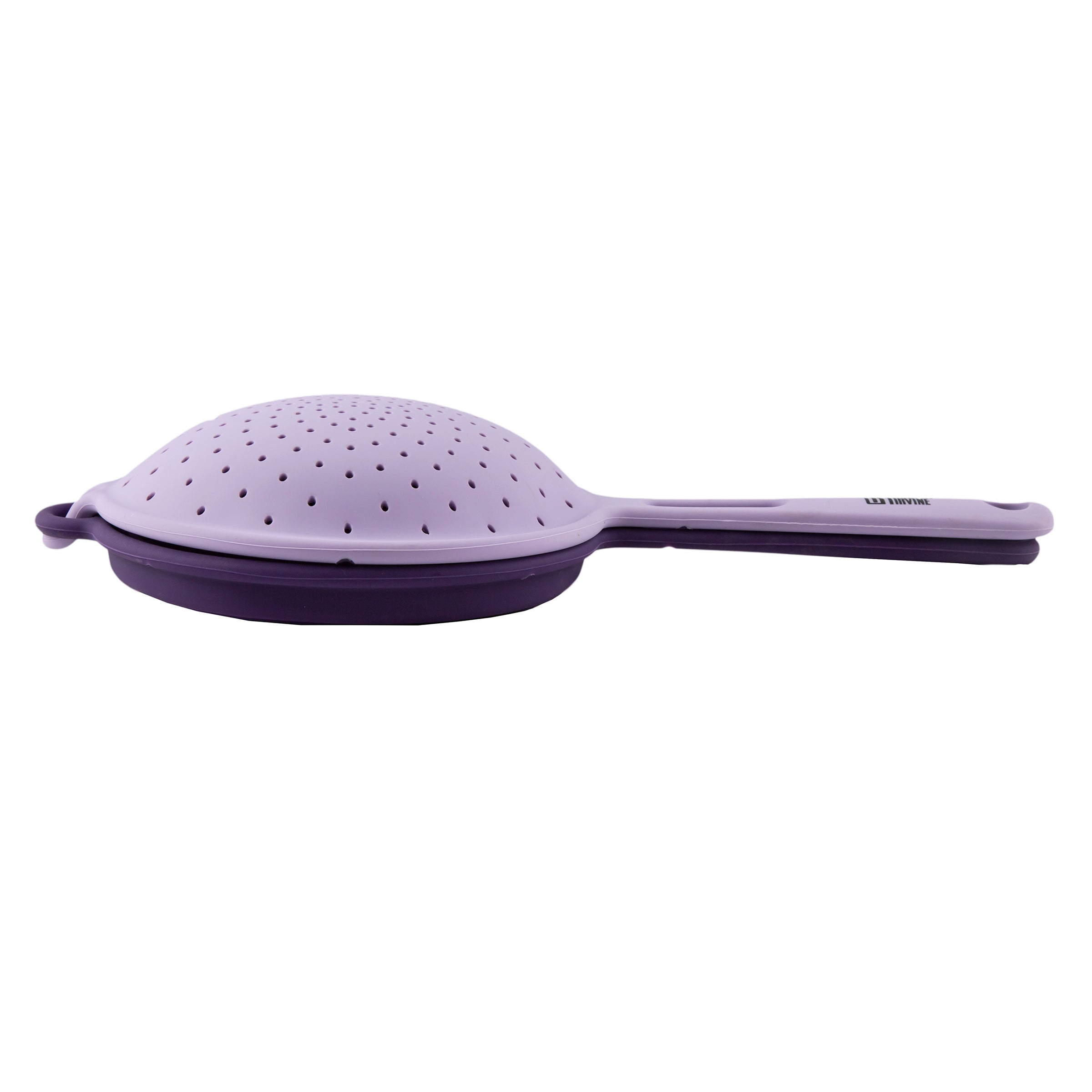 Robert Irvine 2-Piece Silicone Colander Set Purple - Image 7