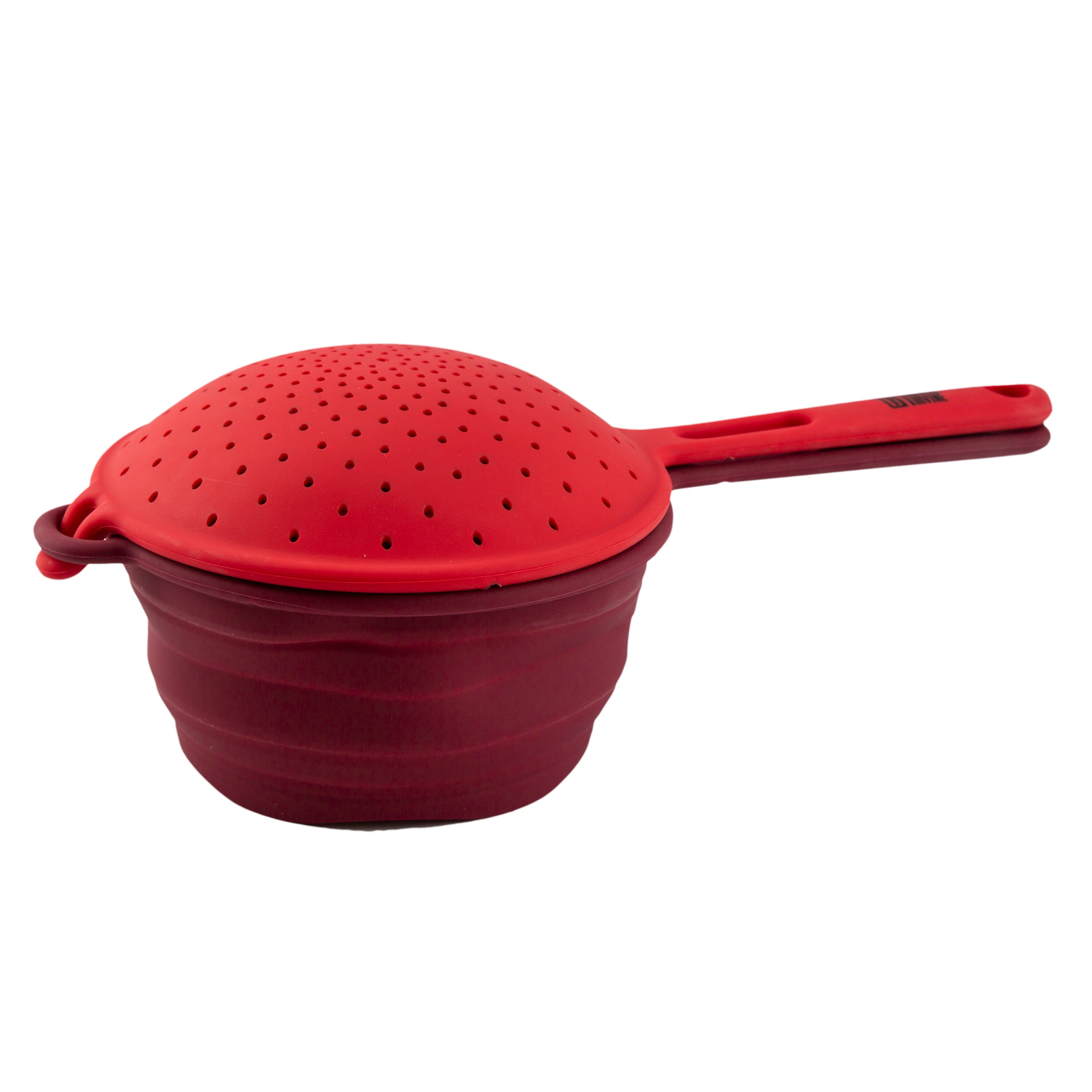Robert Irvine 2-Piece Silicone Colander Set - Red - Image 3