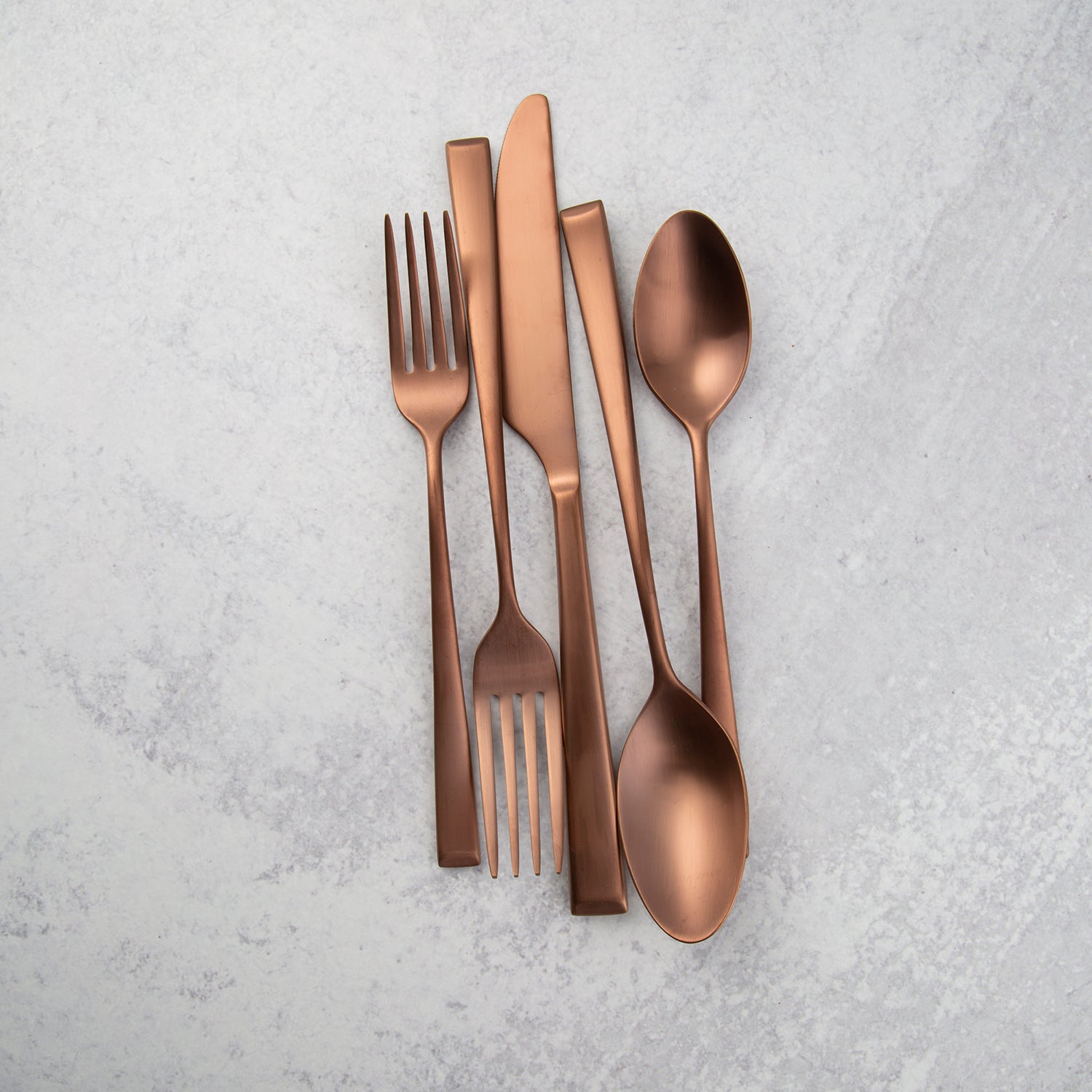 Marlise Copper Satin 20 Piece Flatware Set - Image 3