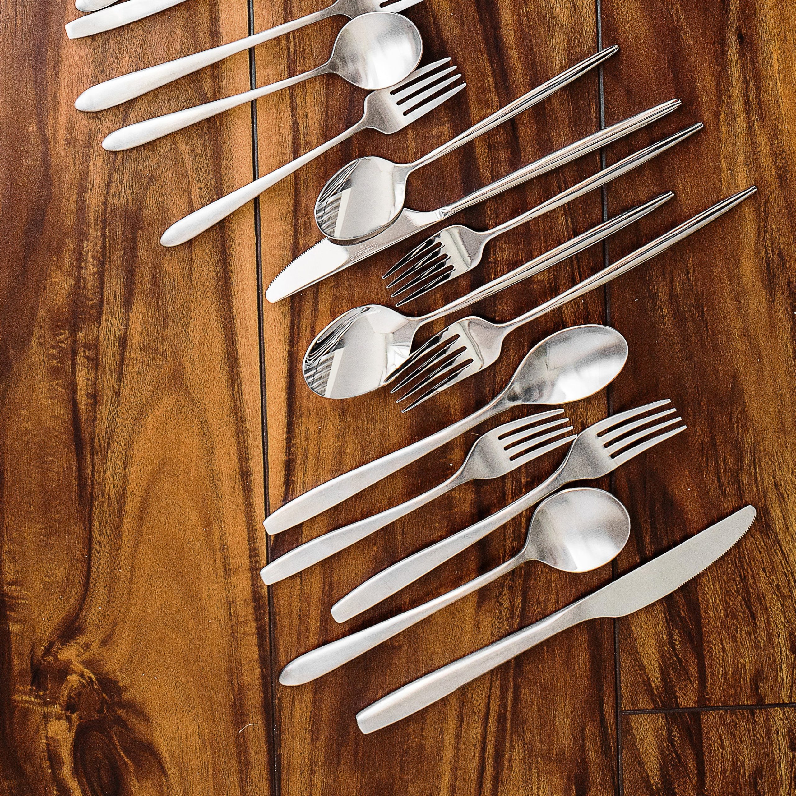 Averie Satin 20 Piece Flatware Set - Image 2
