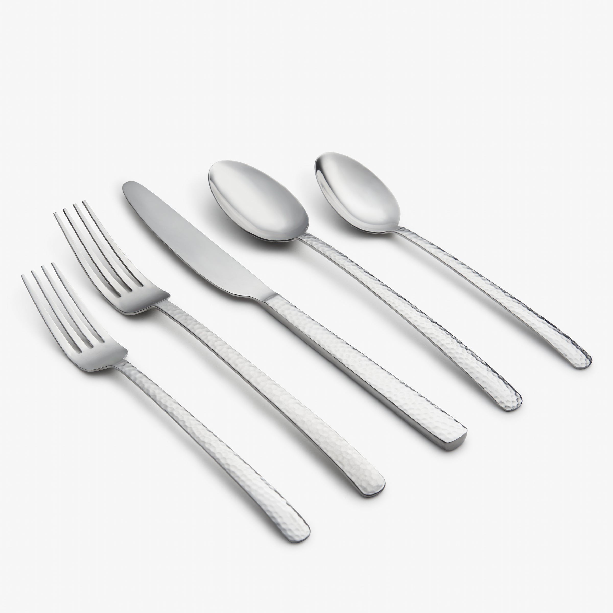 Henrietta Hammered Mirror 20-Piece Flatware Set