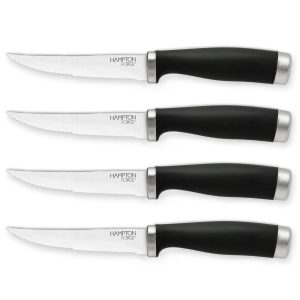 Epicure Black Steak Knives Set of 4