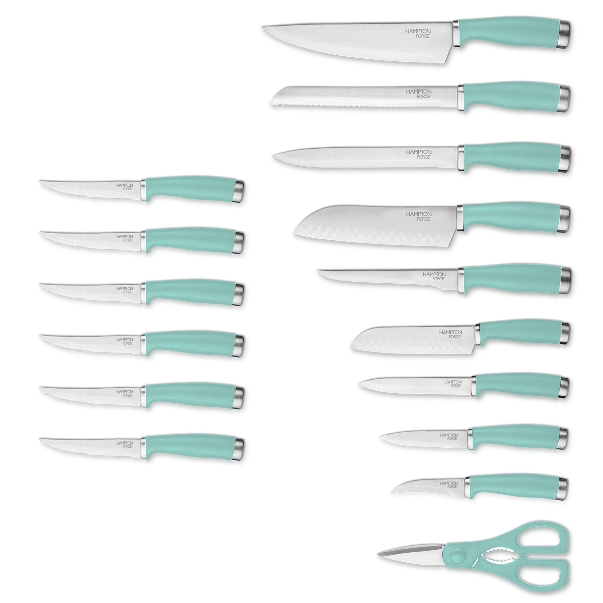 Epicure Pistachio 17 Piece Cutlery Block Set - Image 4