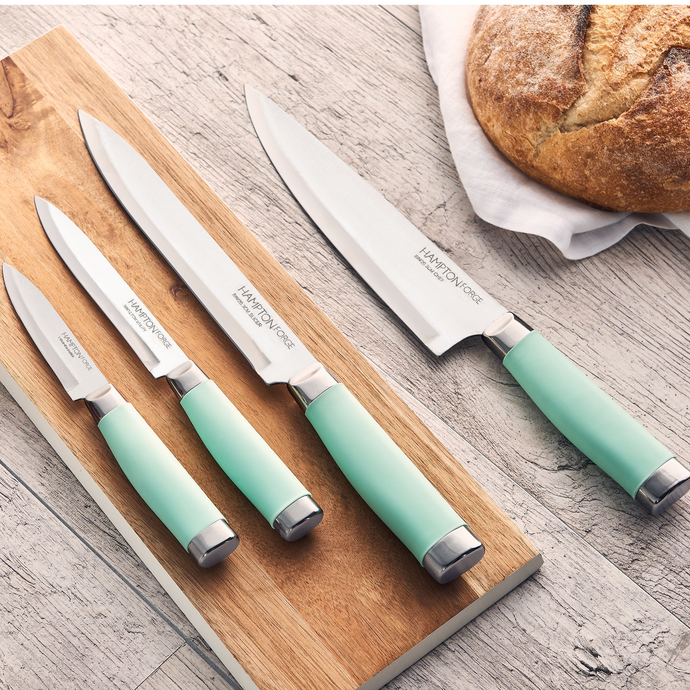 Epicure Pistachio 17 Piece Cutlery Block Set - Image 2